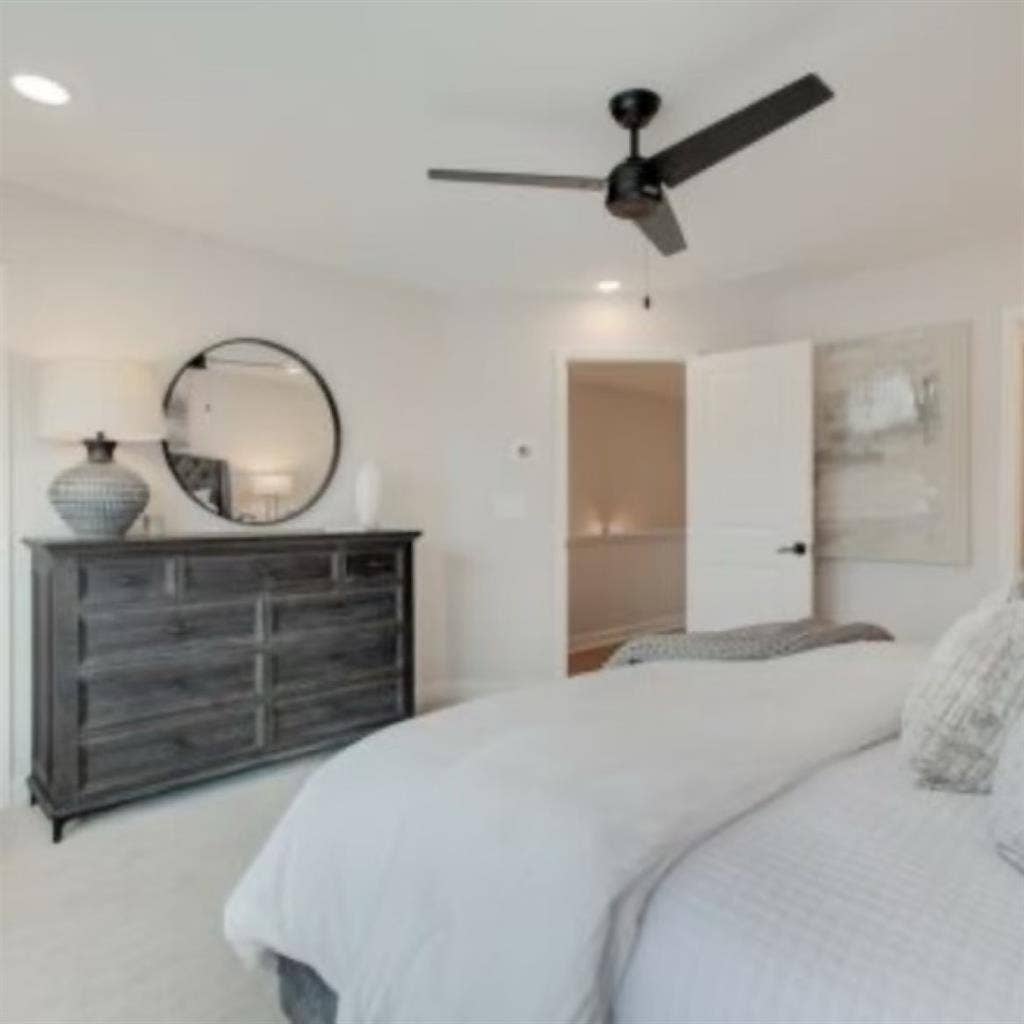 Master bedroom in Kennesaw townhome