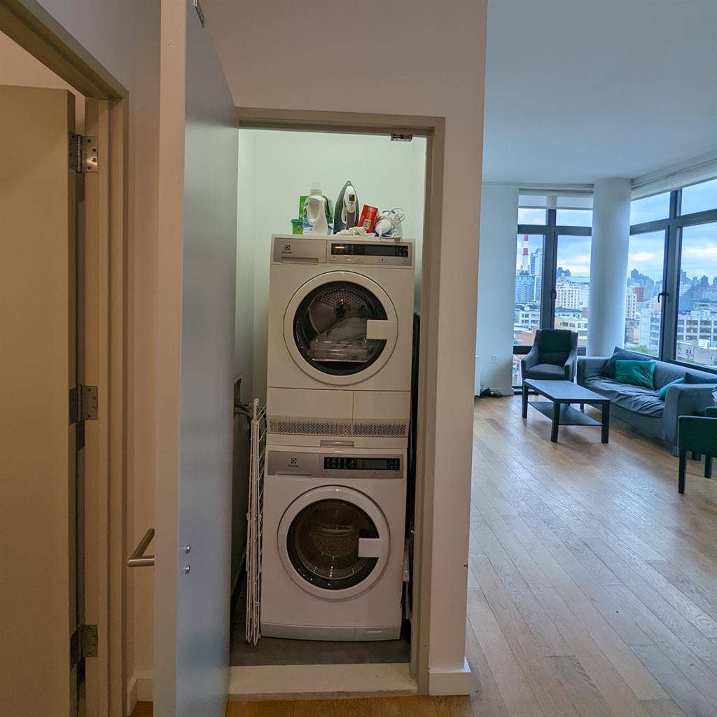 Large bedroom in luxury building