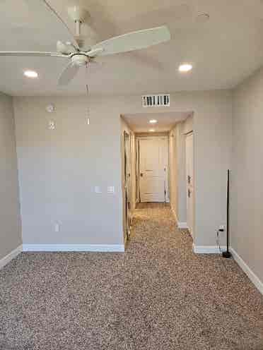 Master bedroom in luxury apartment