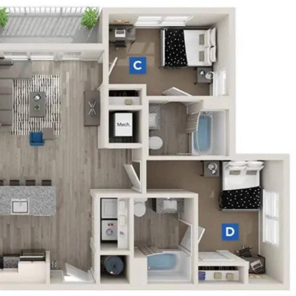 Spring Semester Student Apartment