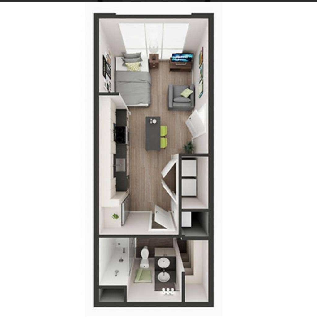 Academy  studio apartment