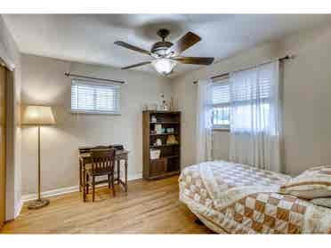 Private bedroom and bathroom