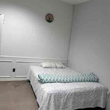 Separate entry and exit rental room