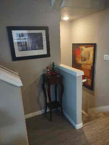 Junior master bedroom in townhouse