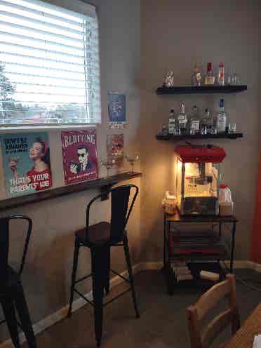 Junior master bedroom in townhouse