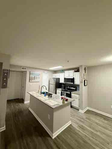 Master bedroom with deep closet.