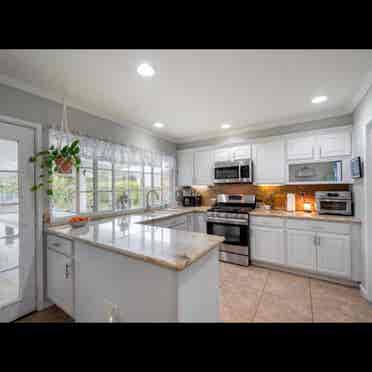 Master bedroom and private bathroom