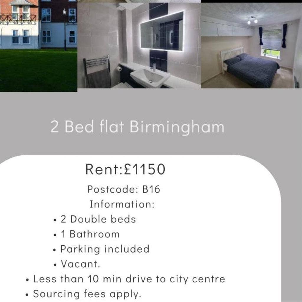 2 beds in Birmingham close to city.