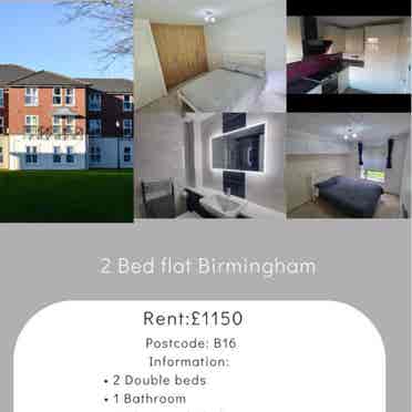 2 beds in Birmingham close to city.