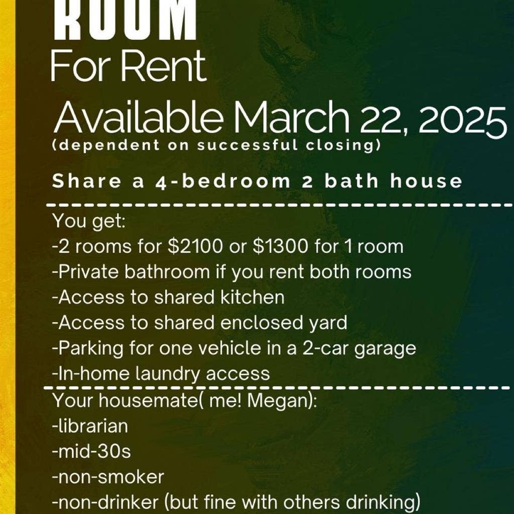 House Share Available in March -