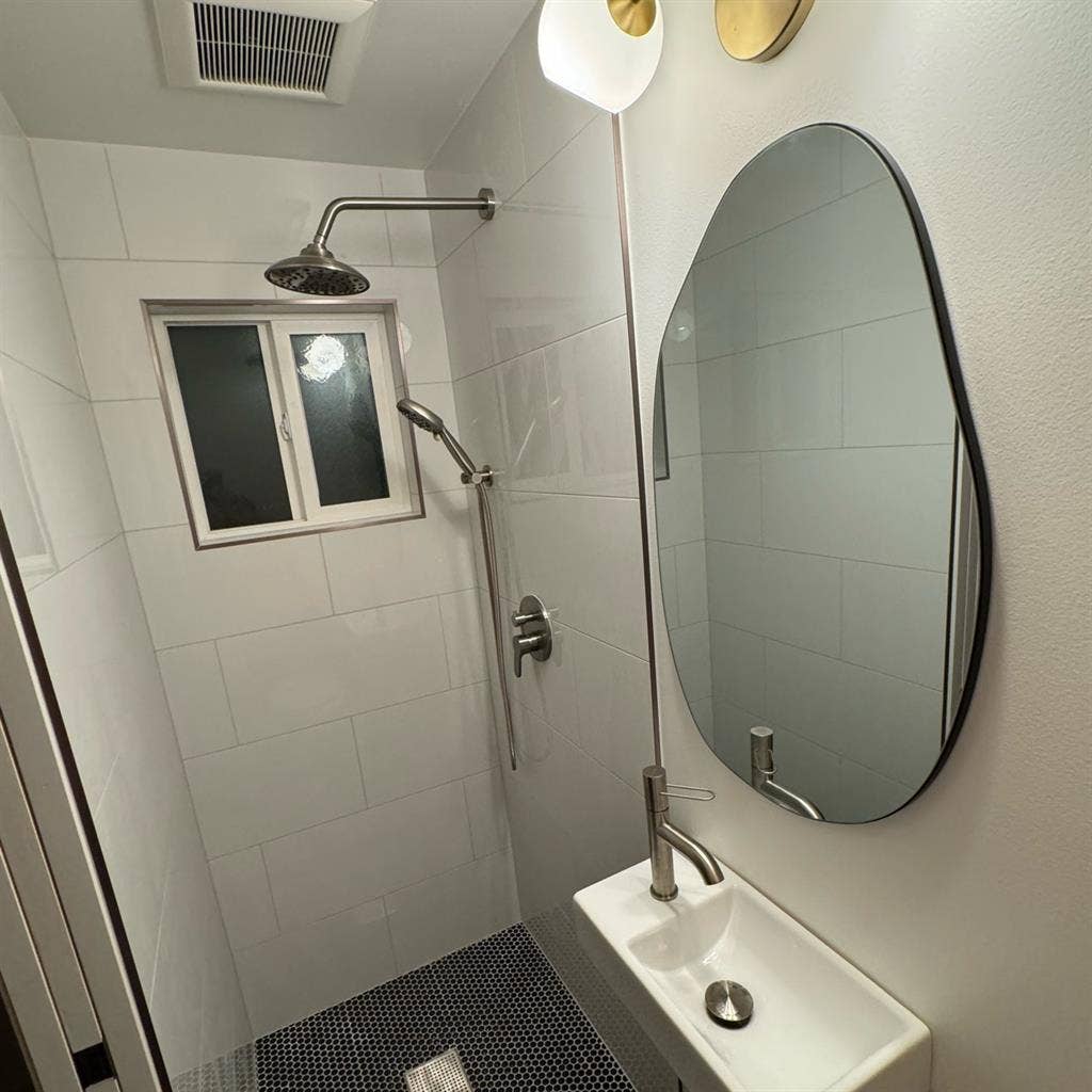 large room with private bathroom