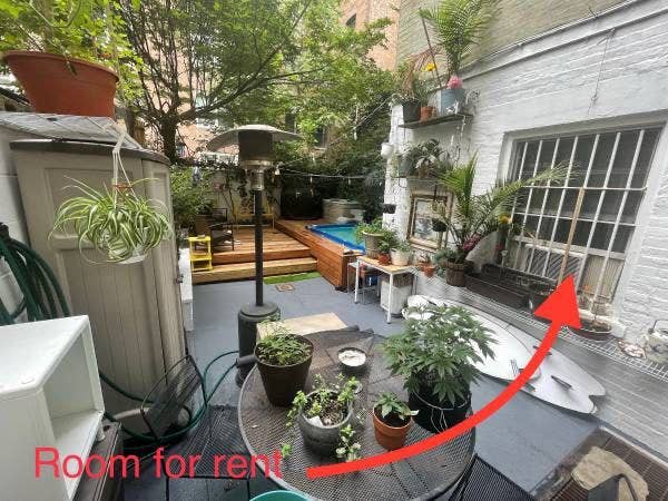 Private back patio / garden, UWS