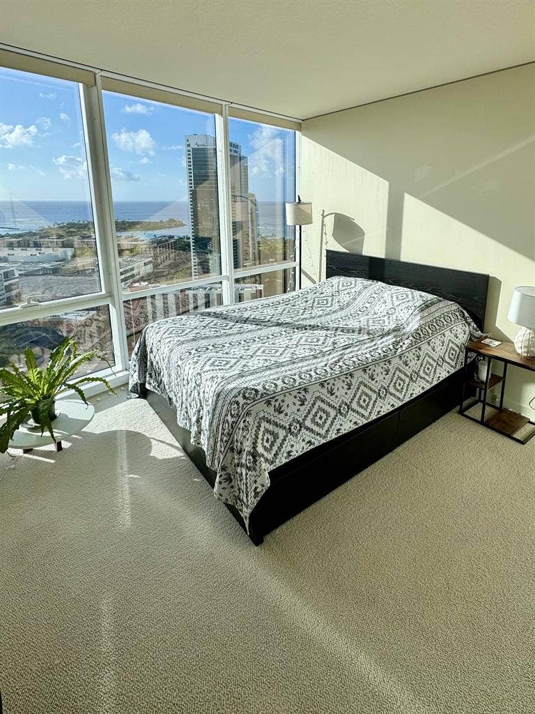 Oceanview Bedroom + Bathroom