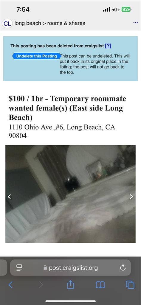 Shared room for rent co-ed female