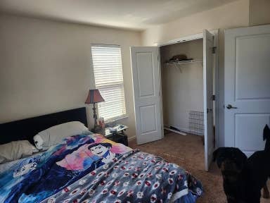 Private bedroom in modern townhome