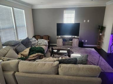 Private bedroom in modern townhome