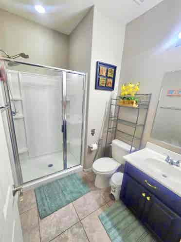 Room with private bathroom