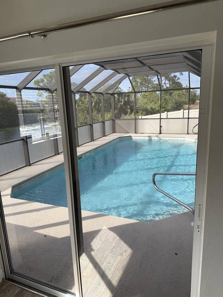 Room in a pool & water-front home