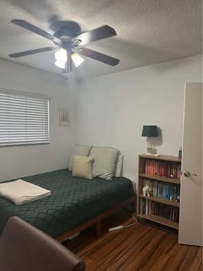 Bedroom with shared bathroom!