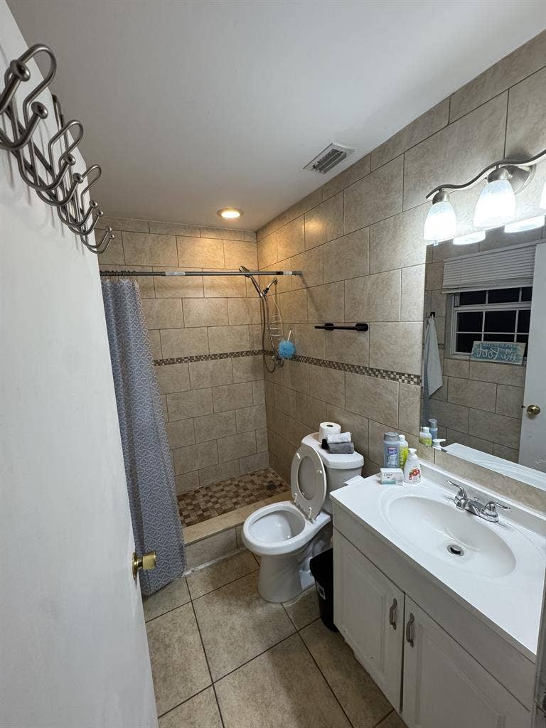 Master bedroom with bath