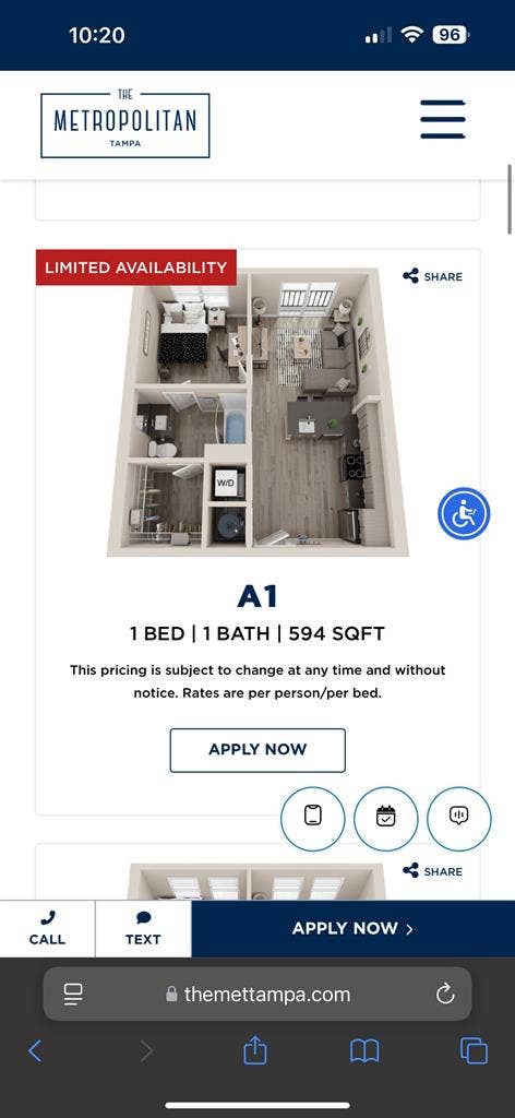 1 Bedroom Available August