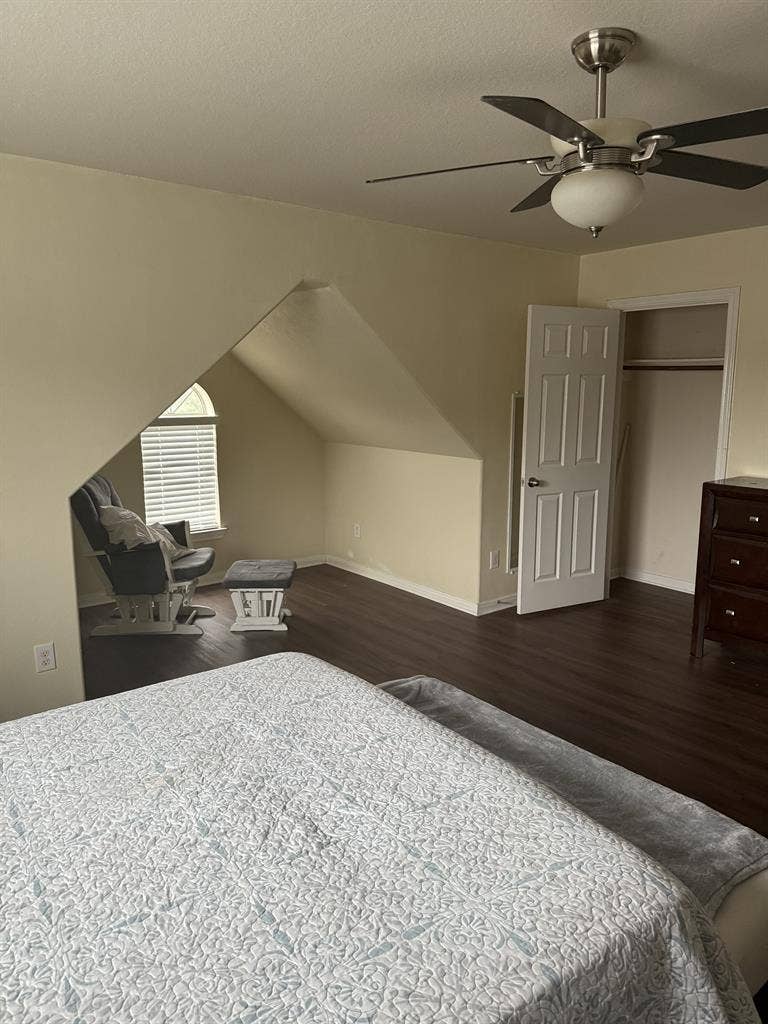 Large furnished bedroom