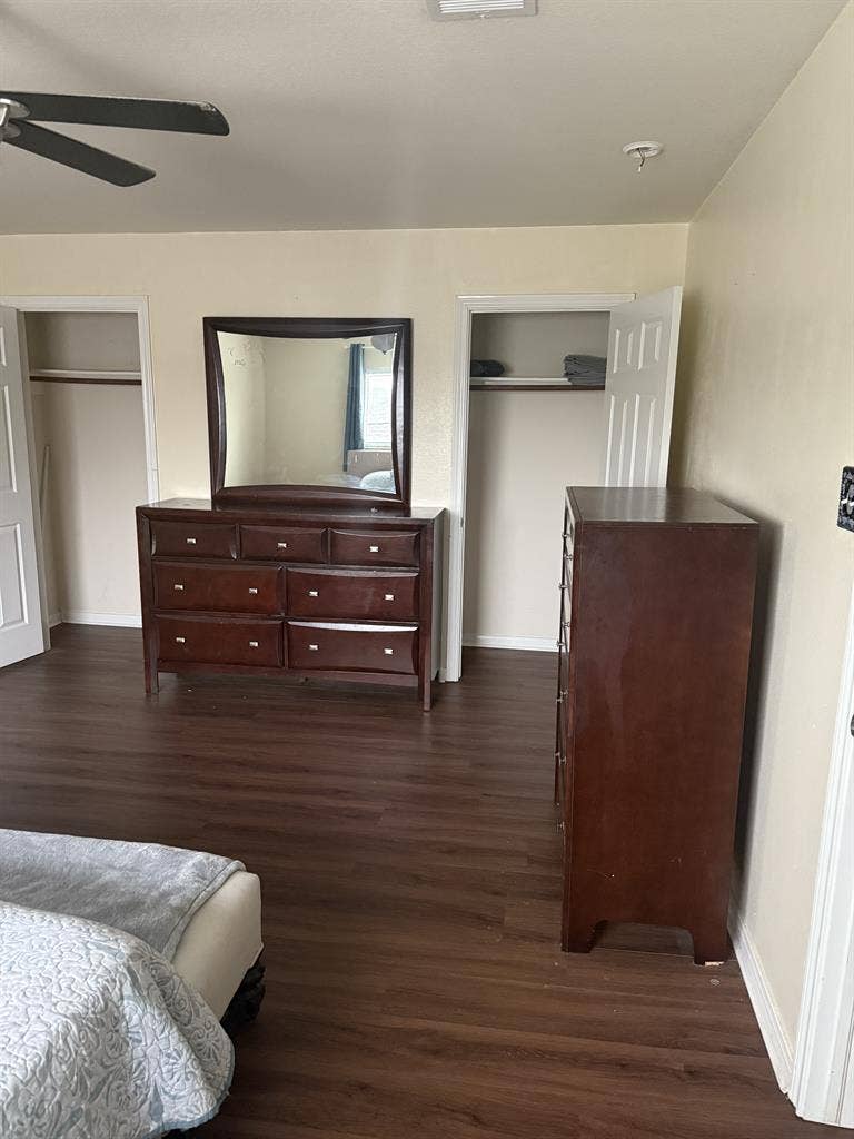 Large furnished bedroom