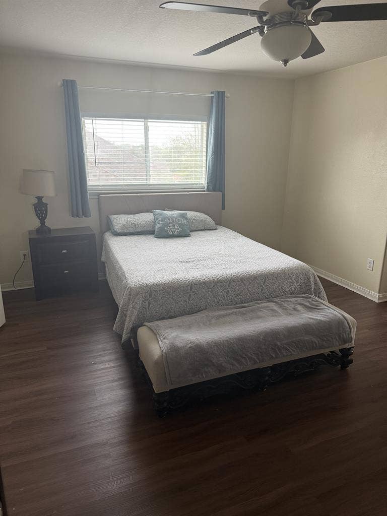 Large furnished bedroom