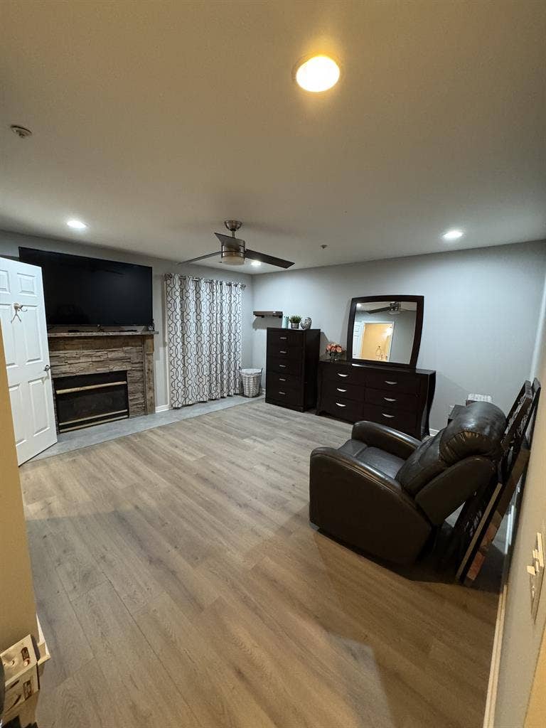 Basement with private full bathroom