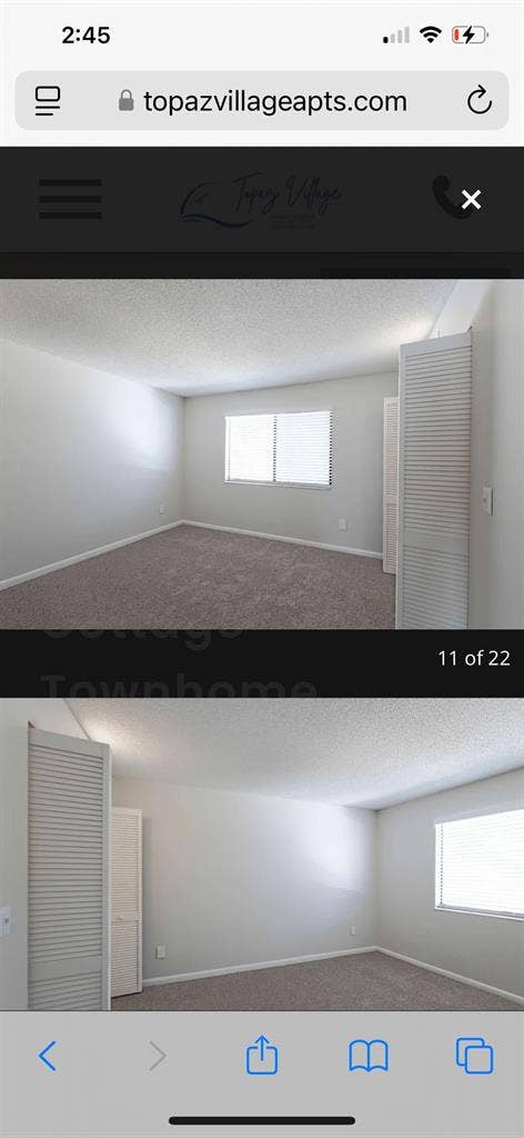 Larger room in two story townhouse