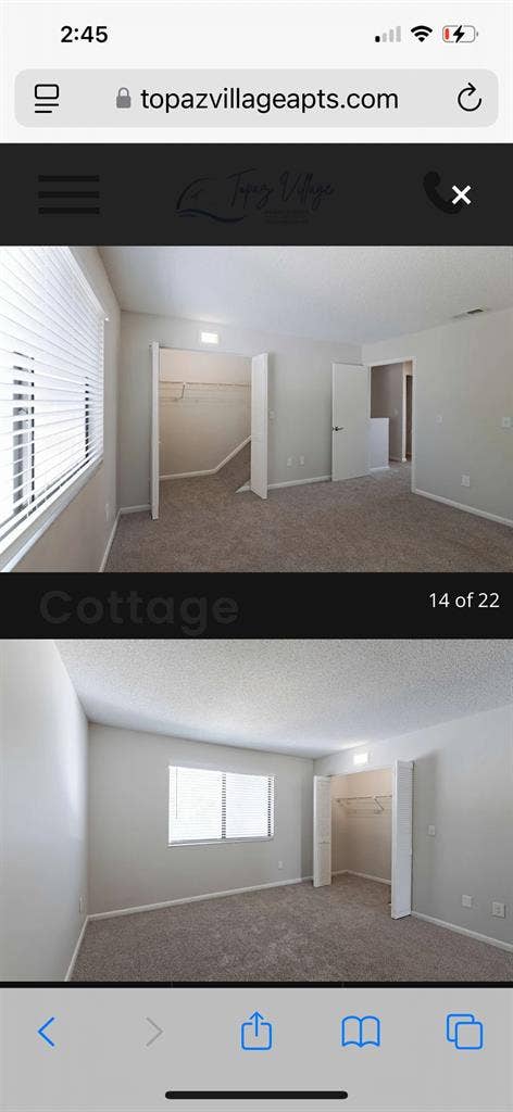 Larger room in two story townhouse