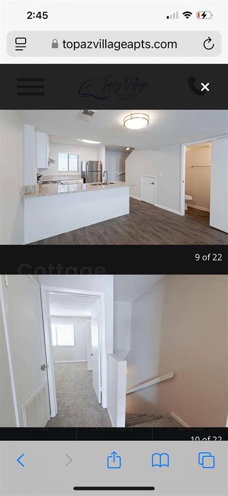 Larger room in two story townhouse