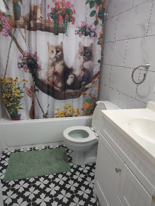 Room with separate bathroom