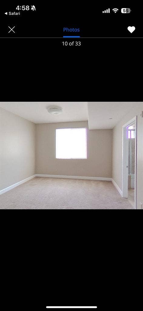 Bedroom & private bath -townhouse