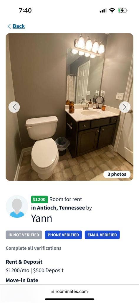 room and full bath - all included