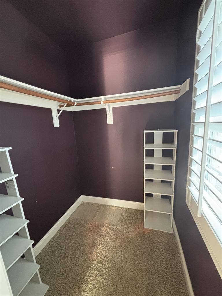 Large room with walk in closet