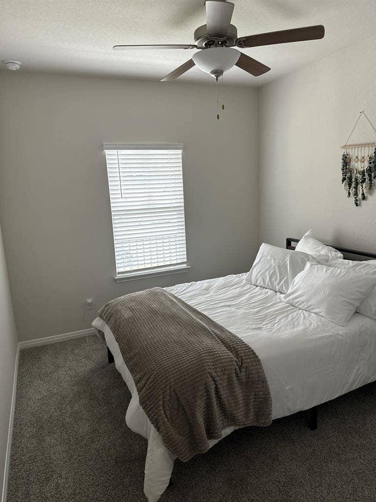 master bed, private bath