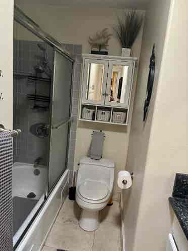 Cozy bedroom/private bathroom