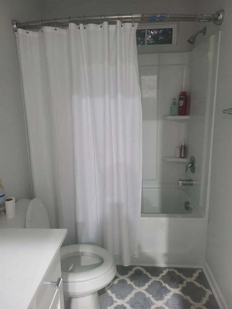 A two srory home 
Bedroom upstairs
