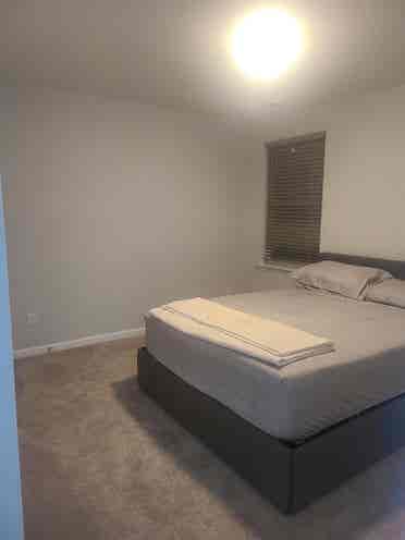 A two srory home 
Bedroom upstairs