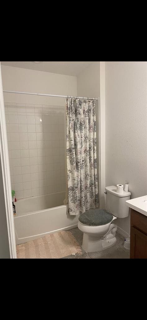 Spacious bedroom with separate bath