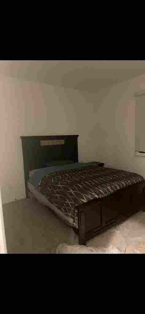 Spacious bedroom with separate bath