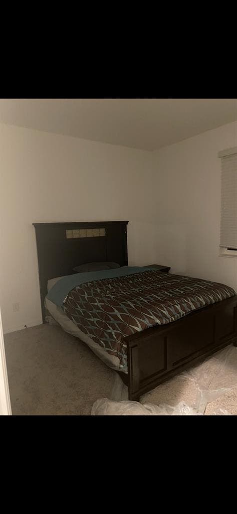 Spacious bedroom with separate bath