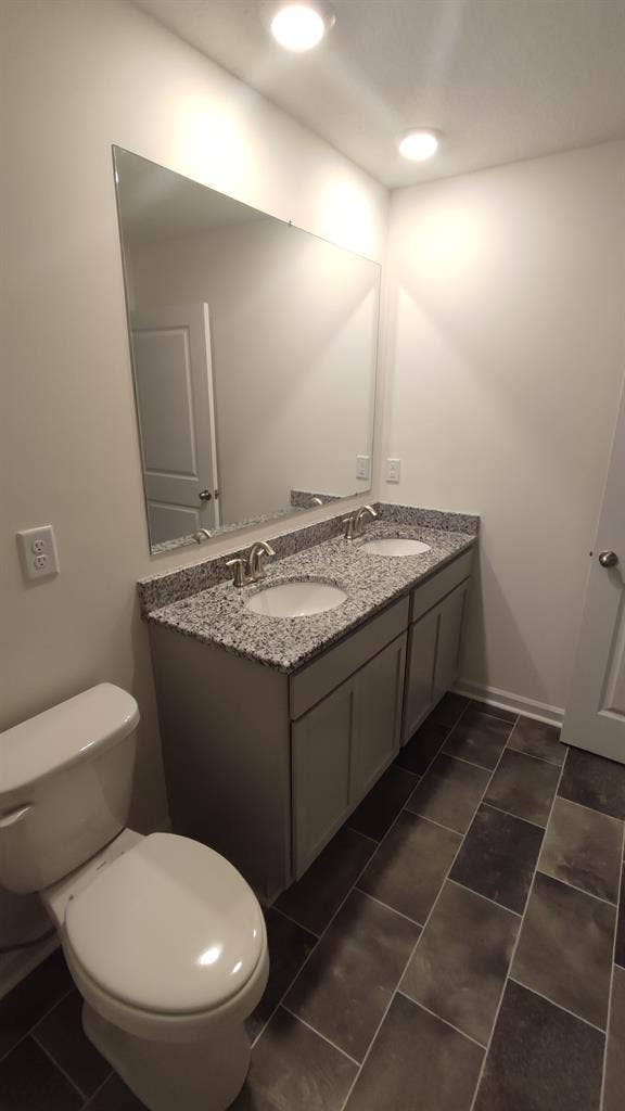 Bedroom with shared bathroom