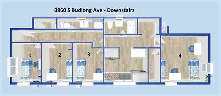Two Bed Private Room Prime location