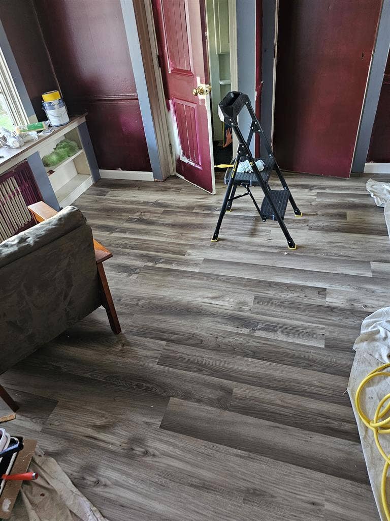 New flooring in a nice neighborhood