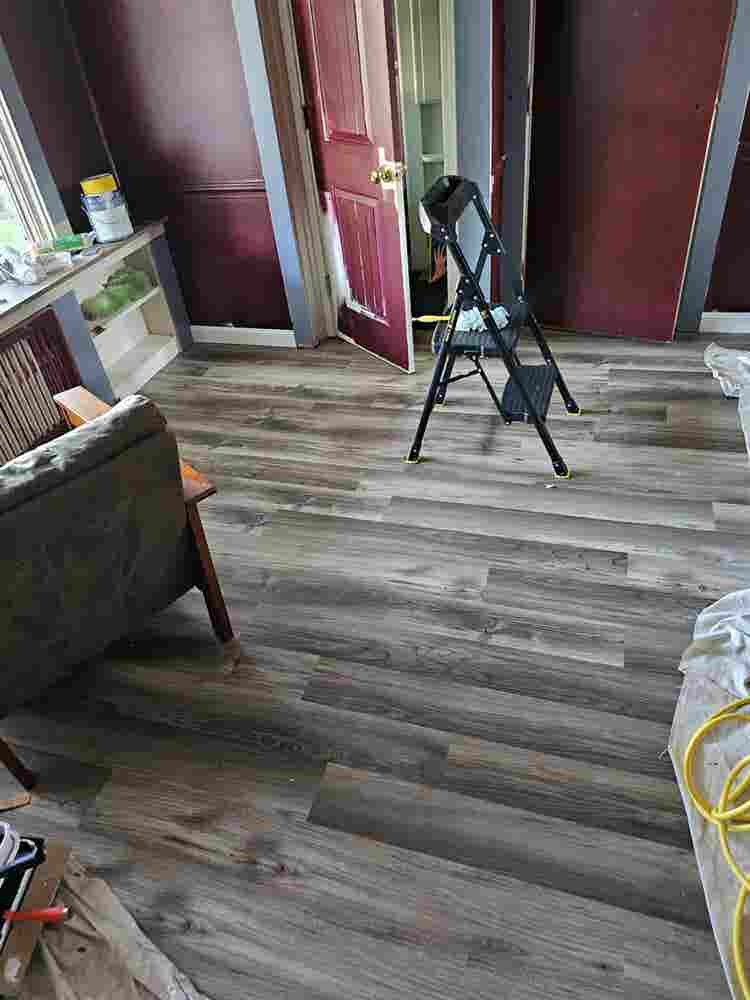New flooring in a nice neighborhood