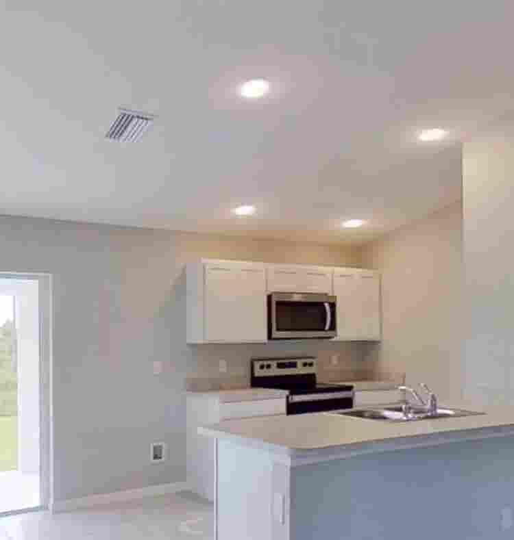 3 bedrooms and 2 bathrooms. Open