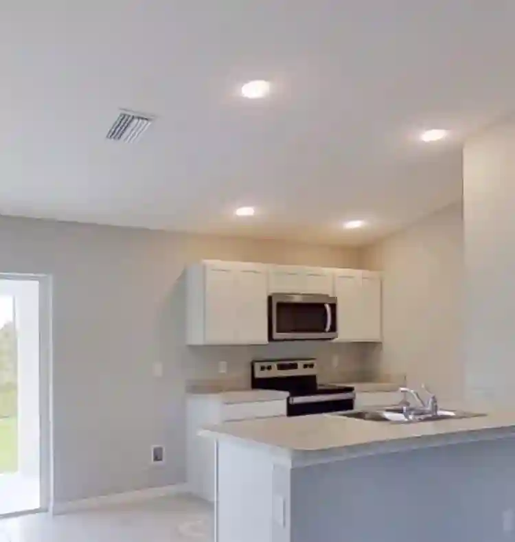 3 bedrooms and 2 bathrooms. Open