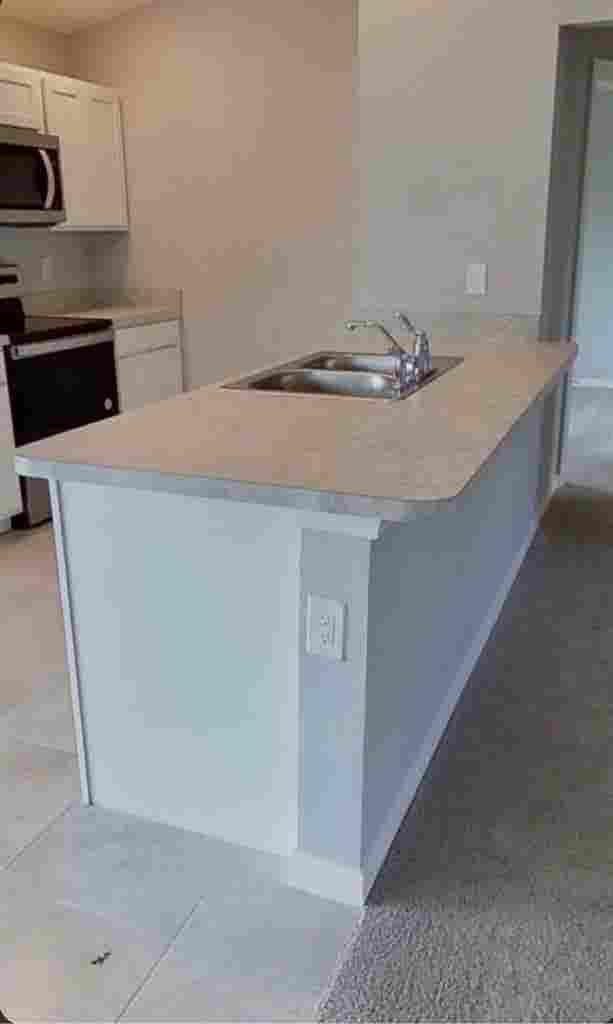 3 bedrooms and 2 bathrooms. Open